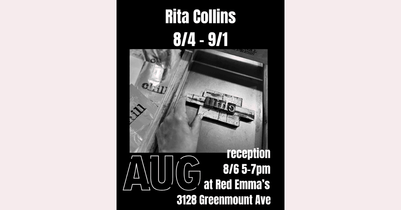 Exhibition Reception: Rita Collins 