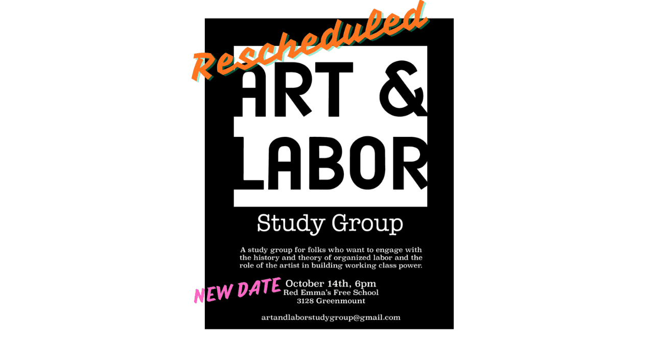 Art & Labor Study Group October 2025