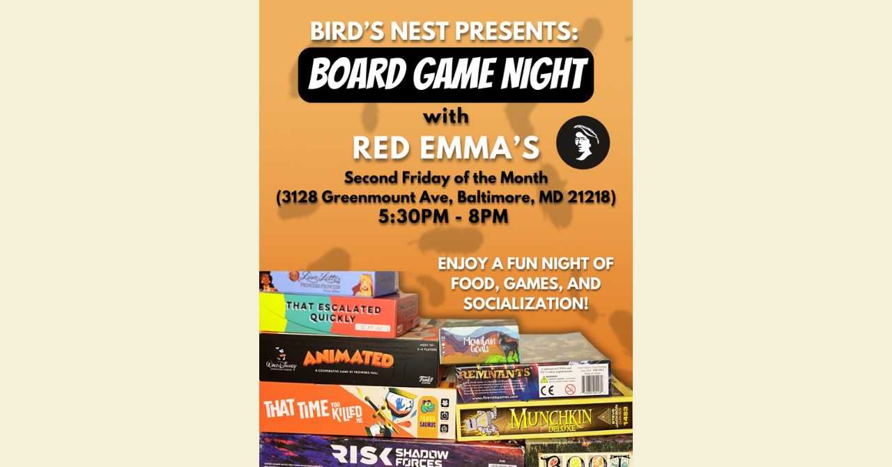 Bird's Nest Presents: Monthly Board Game Night (April 2026) 