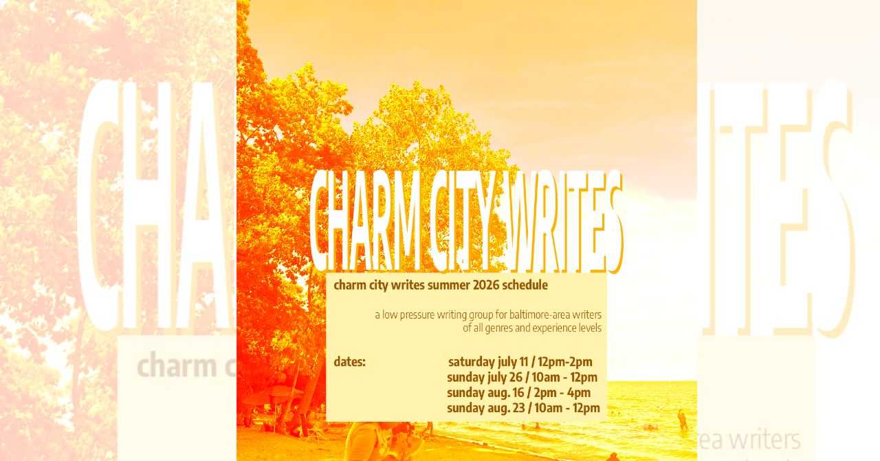 Charm City Writes: Aug 16, 2026